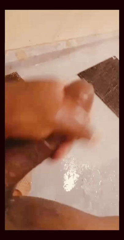 Stroking my cock