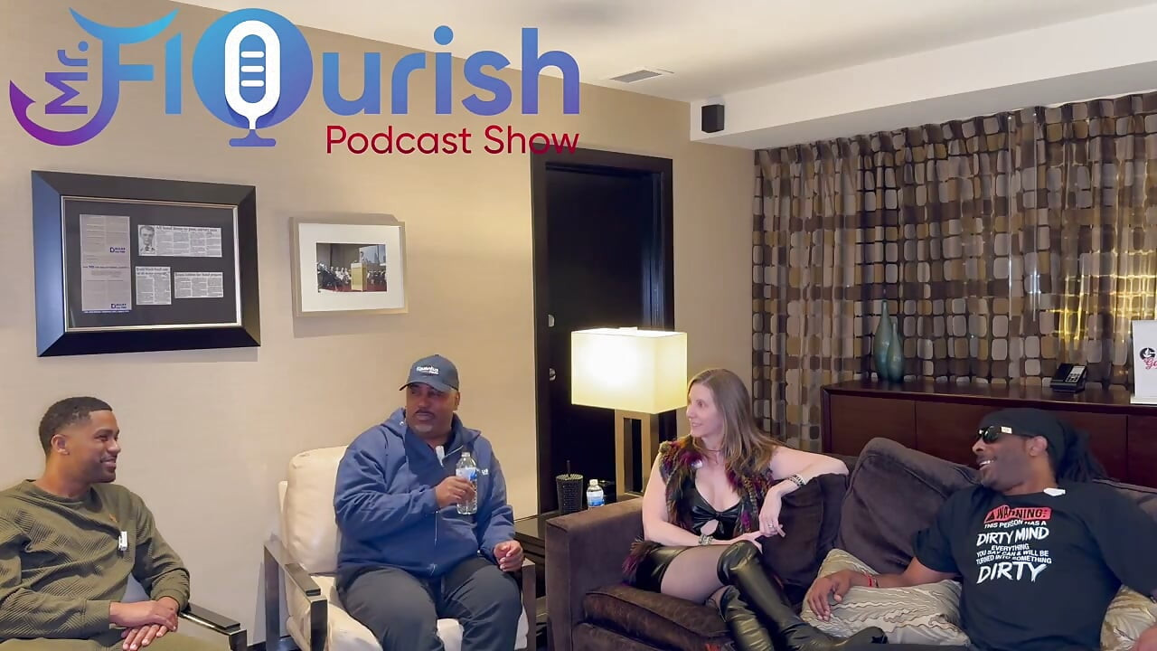 Mrflourish podcast een avondaffaire in Dallas met Mrmajic, Shante Spice en Darren Blaze