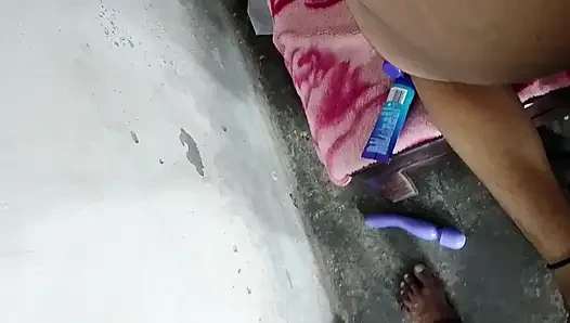 Double dildo in ass to fuck big ass Hindi audio doggy style anal