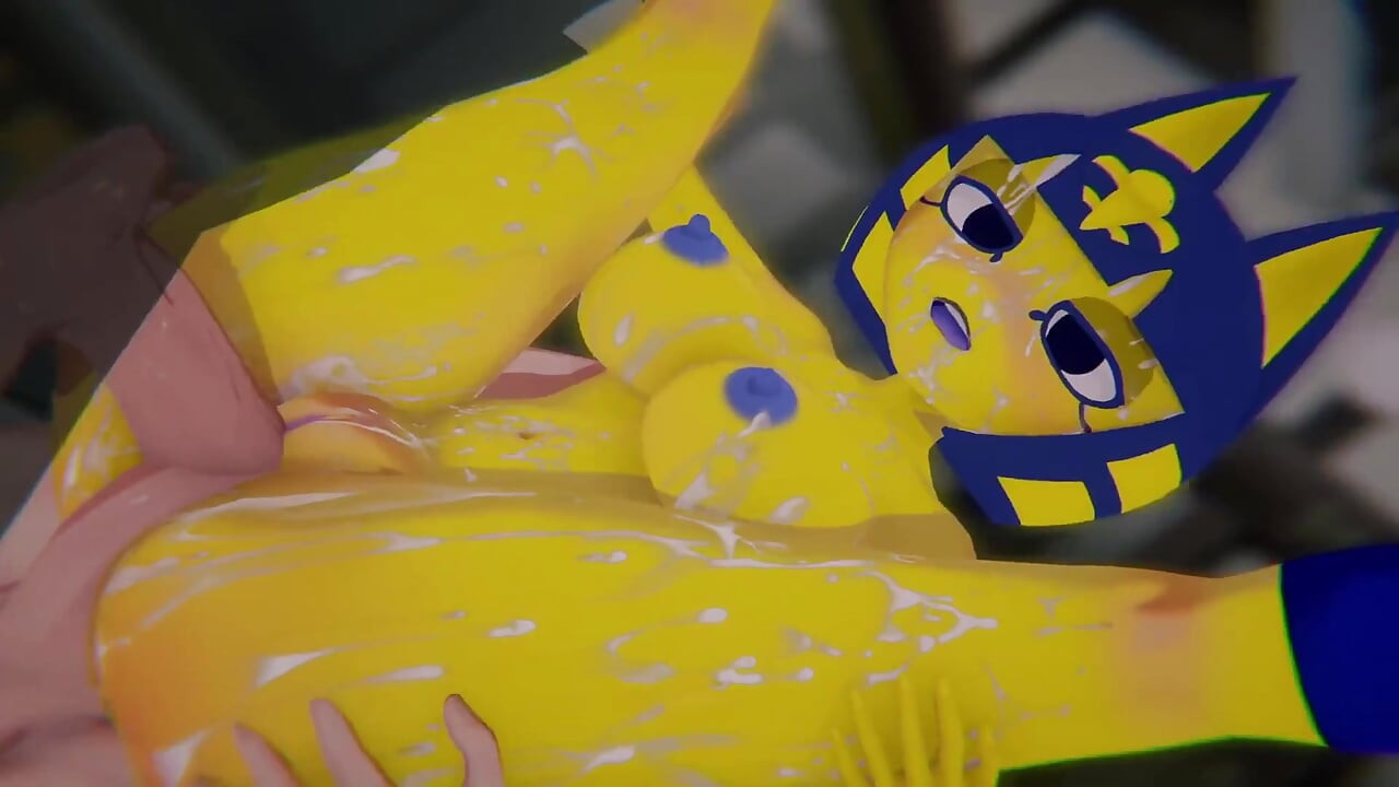 [Animal Crossing] - ankha masuk ke zona itu (penduduk desa & tarian zona pov) (4k/60fps)