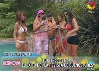 Andrea Rincon, Lorena Liggi, Stefania Xipolitakis en la pile