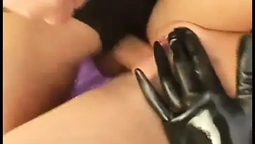 Hot fetish blonde rides a blindfolded man