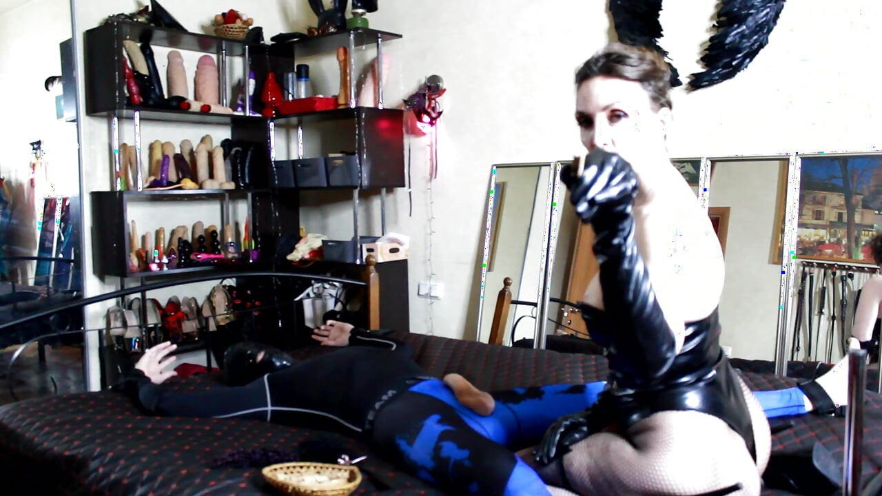 Hot Facesitting Dominatrix Femdom Fetish Milf Eva Latex BDSM Mistress Gonzo Big Ass Rubber Heels