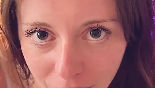 Close up Dildo BJ