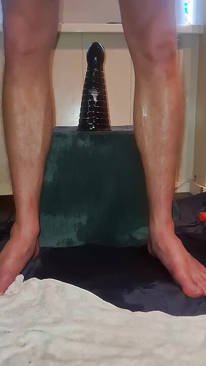 Solo Gay Twink - Piramid Dildo Ride