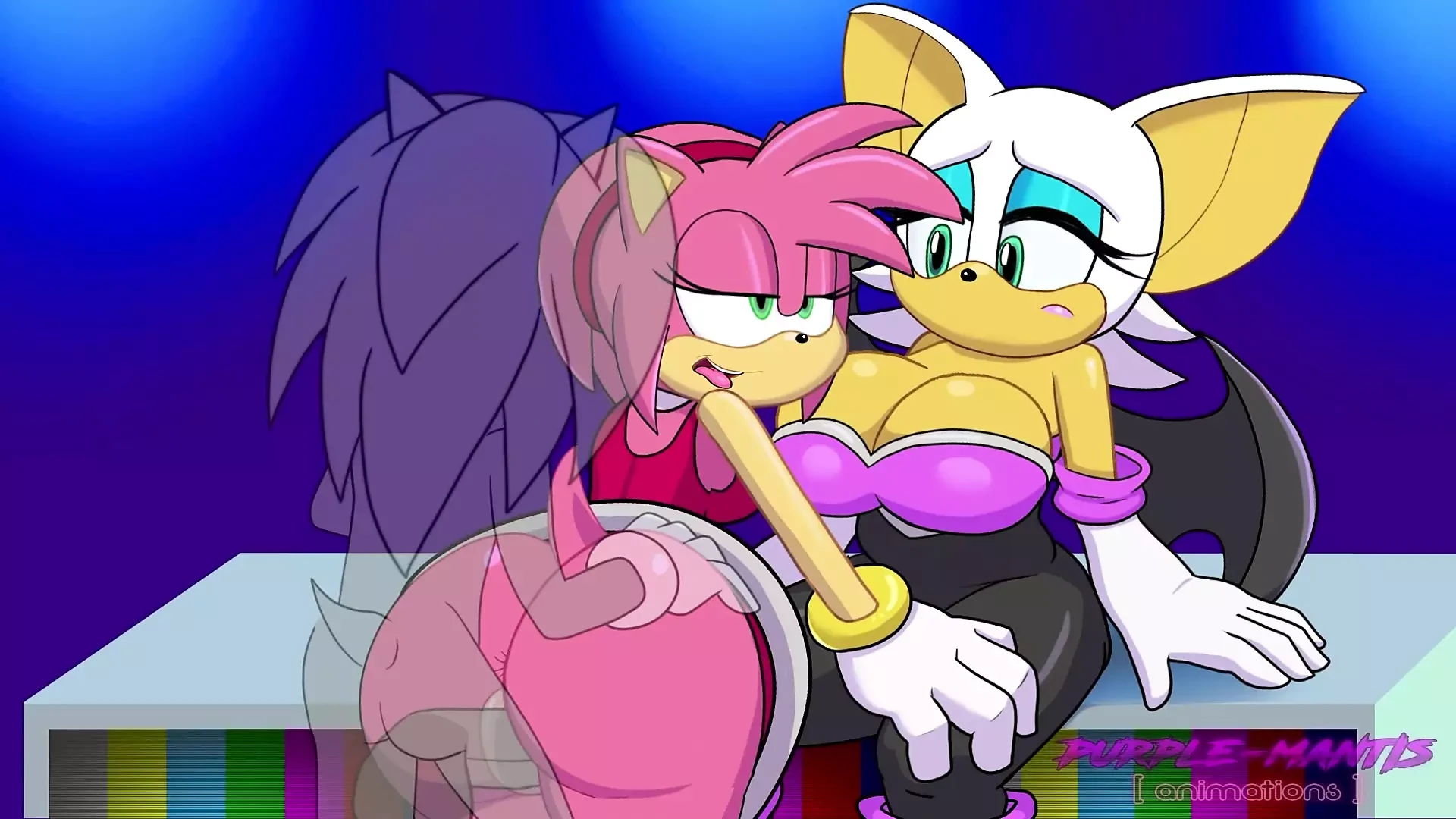 Amy Rose Cucks Rouge Fladdermusen (reupload)