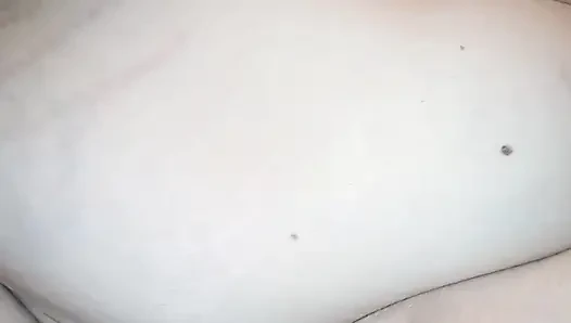 Hungarian chubby milf shows her brutal big round butt and soft belly, doggy position teasing, butt trembling, amateur curvy solo, long