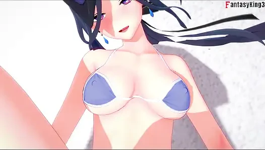 Clorinde ahegao bikini-sex - Genshin Impact