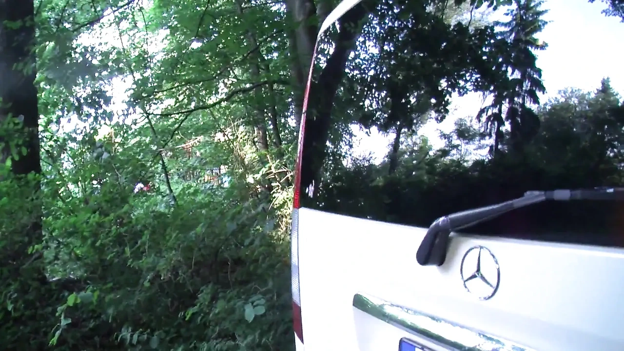 Blonde Mature German with Big Booty Gets Pounded Outdoors