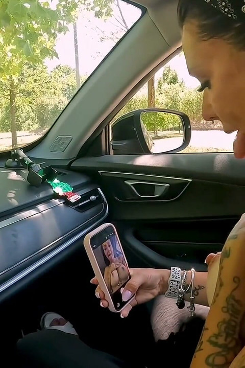 Almost Caught Sucking His Cock in the Car!