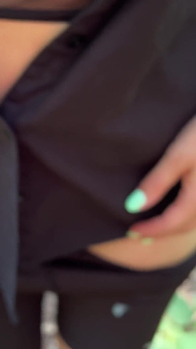Stunning moment from "Cum in mouth of Nicky Mist in Park I didn't swallow cum"