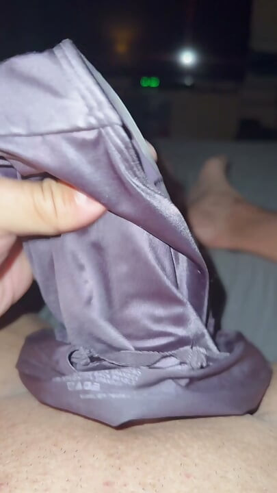 Soiled satin panties