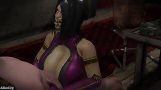 Mileena si fa scopare le tette e vengono coperte di sperma