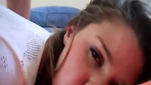 19 year old daughter gets a facial from NOT her daddy