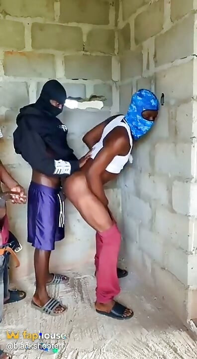 Three Straight Street Boyz Fucking in Uncomplicated Building..