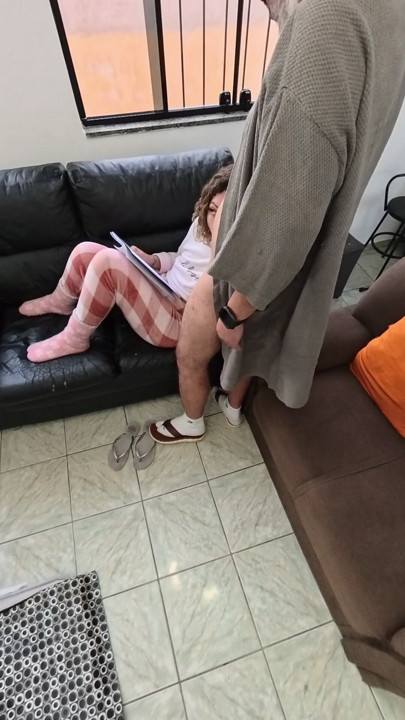 She knows how to help with masturbation and swallows it all. Taboo. | Clip 3