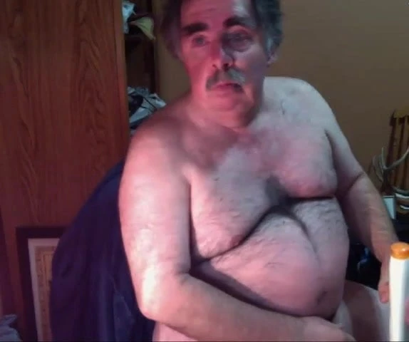 grandpa stroke on webcam
