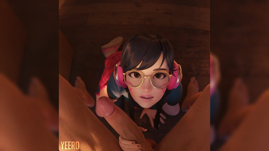 Overwatch - mamada pov - colegiala dva quiere tu semen (sonido)