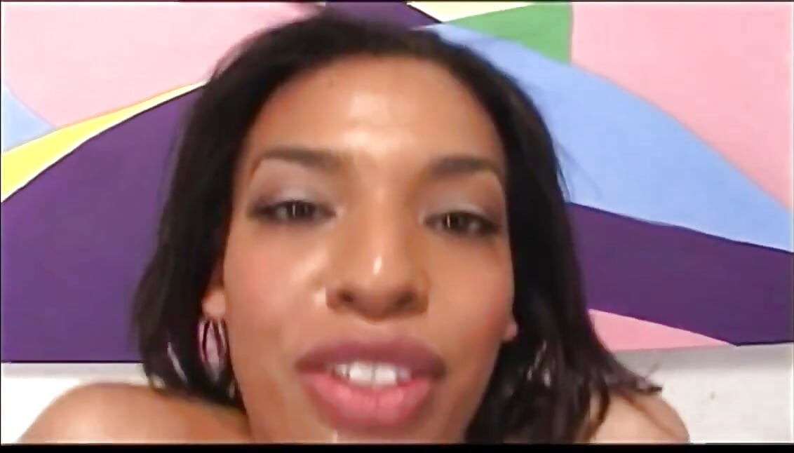 Hot Black Teen Rides a Big Black Cock for Anal Fuck