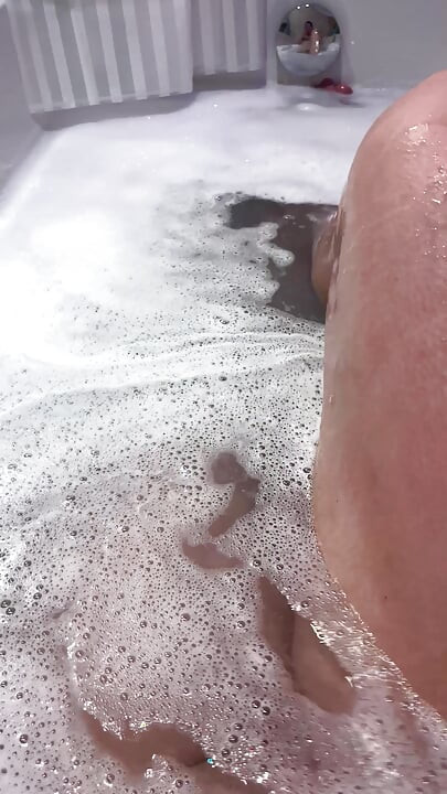 I enjoy soaking my sexy legs in the bathtub