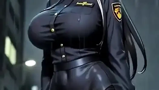 Симпатичный полицейский танцует, Ai анимация