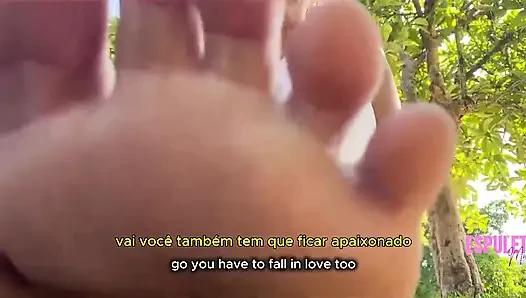 Guiding Your Masturbation Outdoors with My Bare Feet