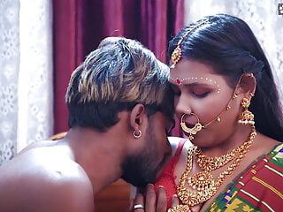 Tamil wife very 1st Suhagraat with her Big Cock husband and Cum Swallowing after Rough Sex ( Hindi Audio )