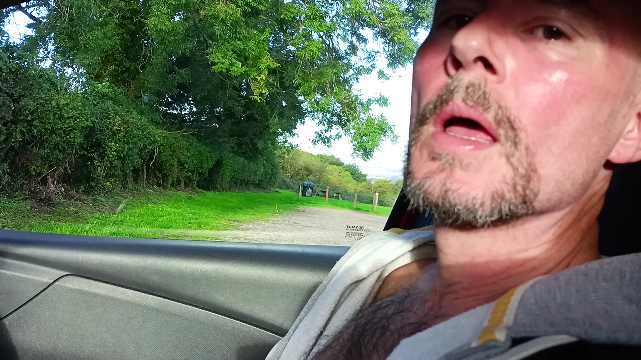 Big Uncut Cock Cruising Car Park Close up Cum, Friend Watches and Films