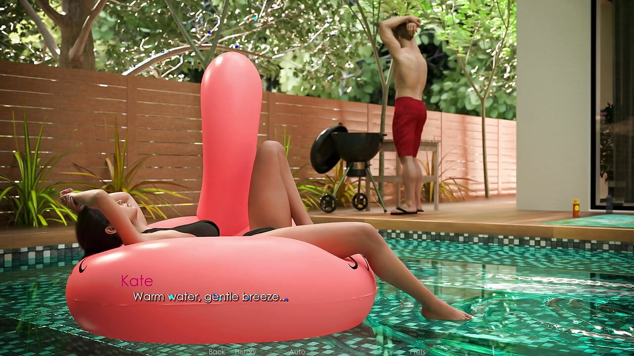 Kate S2 Denis Applied Sunscreen on Her Back Then Fucked Her