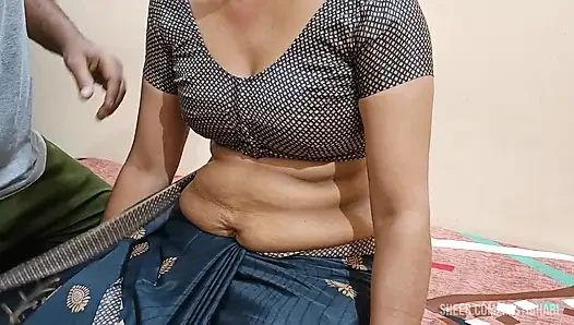 Mistibhabi hartes chudai sari pehenkar