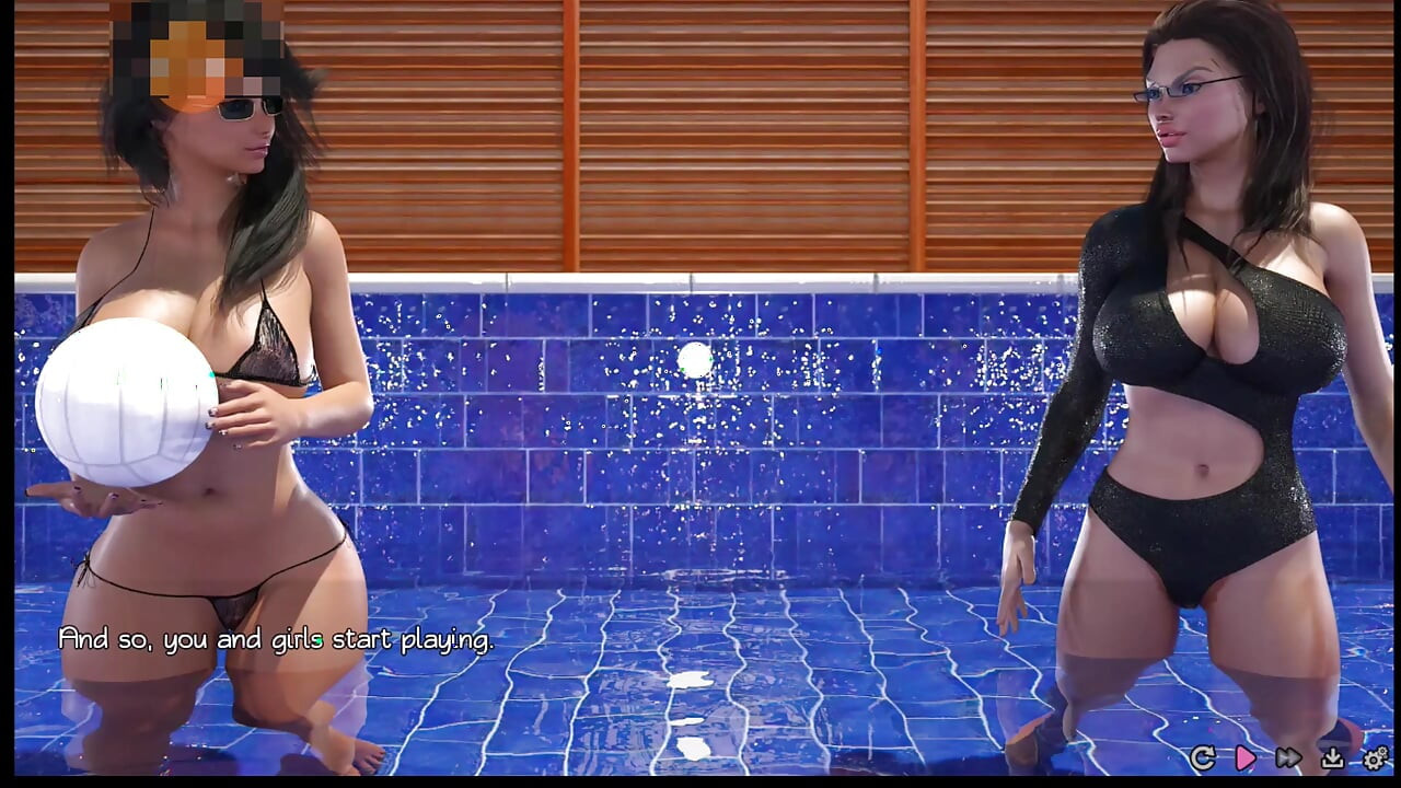 Puro amor # 6: Ava deu a Johannes uma punheta na piscina