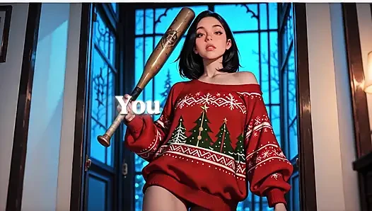 Lonely MILF Gets Her Christmas Wish from Santa While Husband's Away