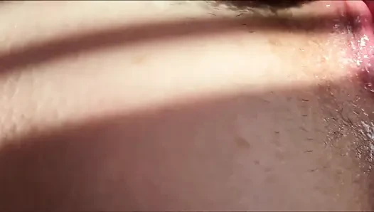 Gentle Kisses on My Pussy Made It Wet. Soft Sex and Female Orgasm Close-up
