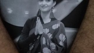 Keerthi Suresh paper cum shot on her navel hole
