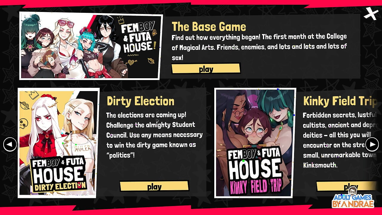 Femboy Futa House Gameplay Part 1 - Starting Life at the College of Magical Arts