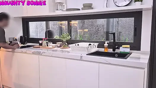 Naughty Schoolgirl Sneakily Loads His Wife's Coffee With Fresh Cum Spit