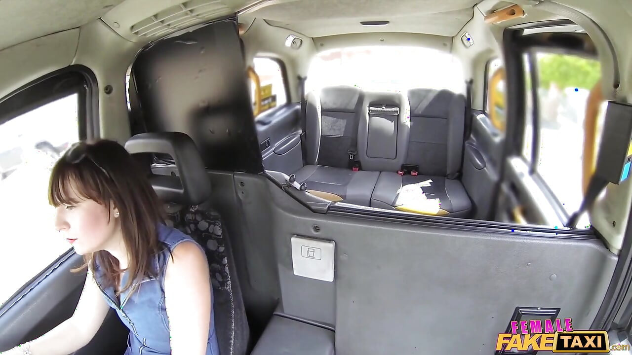 Female Fake Taxi - Double Dildo Hot Strap on Action