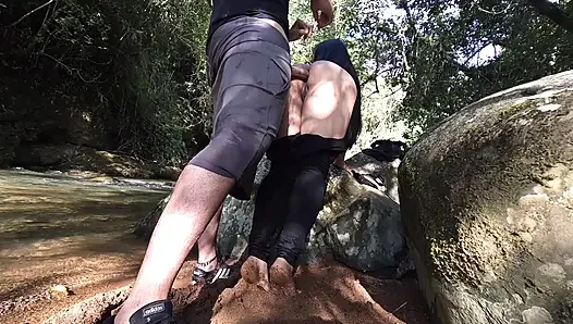 FINAL PART I go out to explore nature I found a guy and I ask him to fuck my ass and he gives me a delicious fuck and his milk has a taste
