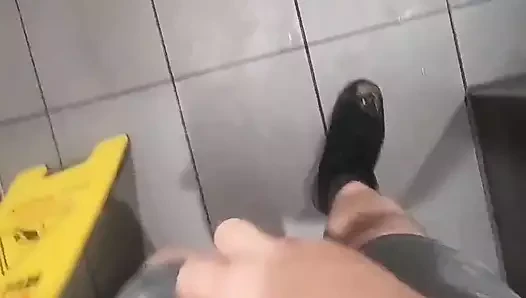 Ass Play and Cum in the Mcdonald's Bathroom