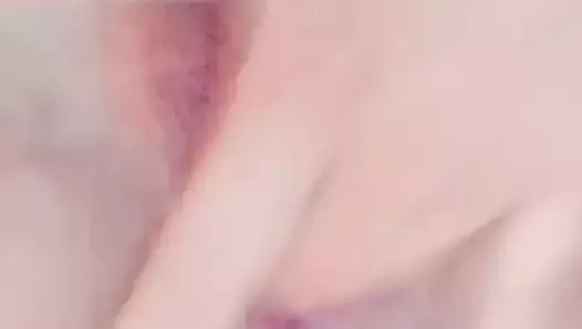 Asshole closeup view and fingering my pussy
