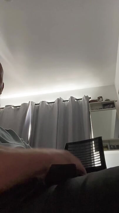 After wank with a lot of cumm