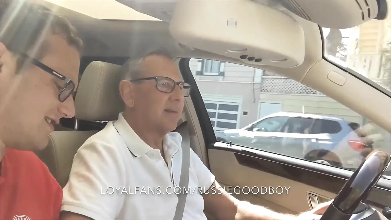 Sucking Big Dick Stepdaddy Jay Taylor in Car and Park