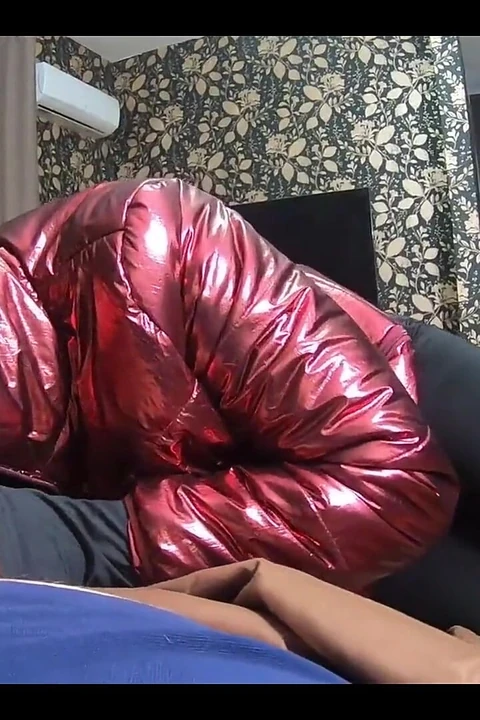 Blowjob in My Tight Jumpsuit & Shiny Downjacket He Came All Over Me 230- Preview