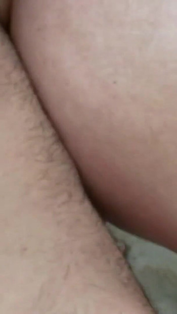 Stunning moment from "Blond granny takes strangers cock outdoors"