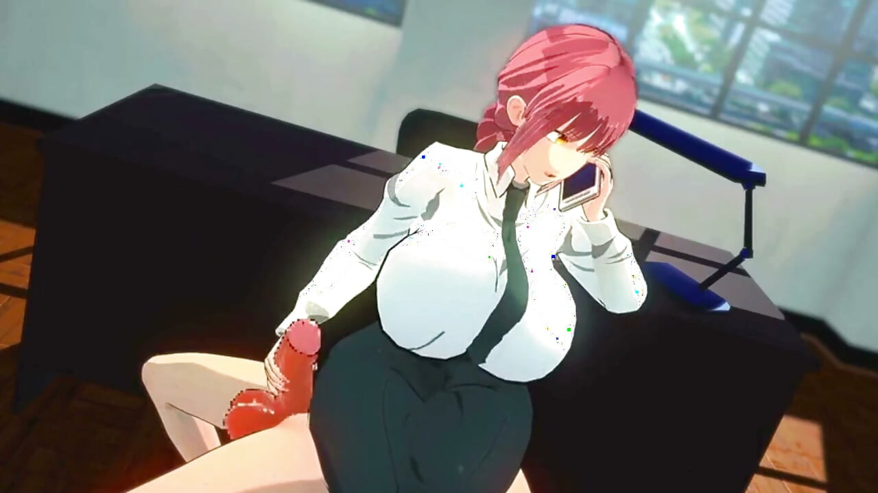 Chainsawman - makima office pleasure - animasi hentai 3d