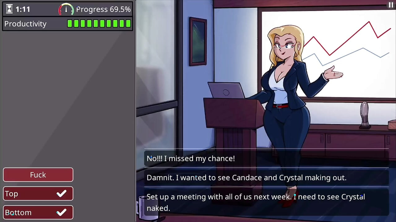 Girl with big boobs and big ass takes monster cock - barely working gameplay level 3