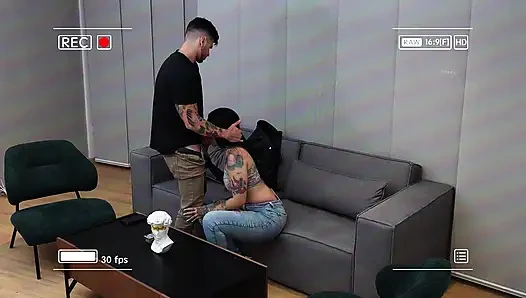 What a! I Fuck My Stepsister's Best Friend Through Ripped Jeans While We Play One