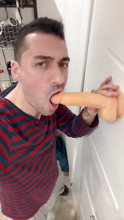 Sexy Stepdaddy Riding Dildo