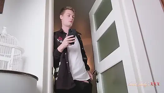 AuntJudysXXX - Busty Redhead MILF Stepmom Anna Maria Gets Caught Taking Sexy Selfies by Her Stepson