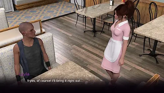 Mulut pelayan polos ini dientot sama pengendara motor mesum